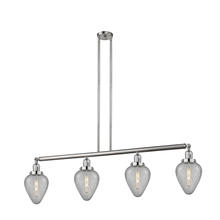 Innovations Lighting 214-SN-G165 - Geneseo - 4 Light - 52 inch - Brushed Satin Nickel - Stem Hung - Adjustable Island Light