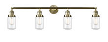 Innovations Lighting 215-AB-G312 - Dover - 4 Light - 43 inch - Antique Brass - Adjustable Bath Vanity Light