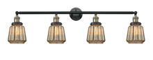 Innovations Lighting 215-BAB-G146 - Chatham - 4 Light - 42 inch - Black Antique Brass - Adjustable Bath Vanity Light