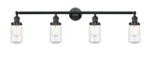 Innovations Lighting 215-BK-G314 - Dover - 4 Light - 43 inch - Matte Black - Adjustable Bath Vanity Light