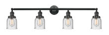 Innovations Lighting 215-BK-G54-LED - Bell - 4 Light - 42 inch - Matte Black - Adjustable Bath Vanity Light
