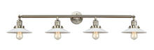 Innovations Lighting 215-SN-G1-LED - Halophane - 4 Light - 45 inch - Brushed Satin Nickel - Adjustable Bath Vanity Light