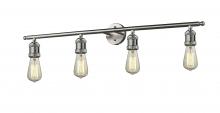 Innovations Lighting 215-SN-LED - Bare Bulb - 4 Light - 42 inch - Brushed Satin Nickel - Adjustable Bath Vanity Light