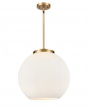 Innovations Lighting 221-3S-BB-G121-16-LED - Athens - 3 Light - 16 inch - Brushed Brass - Cord hung - Pendant