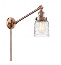 Innovations Lighting 237-AC-G513-LED - Bell - 1 Light - 8 inch - Antique Copper -Adjustable Swing Arm