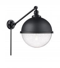 Innovations Lighting 237-BK-HFS-124-BK-LED - Hampden - 1 Light - 13 inch - Matte Black -Adjustable Swing Arm