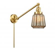 Innovations Lighting 237-SG-G146 - Chatham - 1 Light - 8 inch - Satin Gold -Adjustable Swing Arm