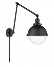 Innovations Lighting 238-BK-HFS-84-BK-LED - Hampden - 1 Light - 9 inch - Matte Black -Adjustable Swing Arm