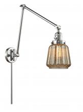 Innovations Lighting 238-PC-G146 - Chatham - 1 Light - 8 inch - Polished Chrome -Adjustable Swing Arm