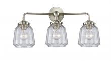 Innovations Lighting 284-3W-SN-G142-LED - Chatham - 3 Light - 24 inch - Brushed Satin Nickel - Bath Vanity Light