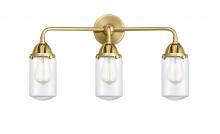 Innovations Lighting 288-3W-SG-G312-LED - Dover - 3 Light - 23 inch - Satin Gold - Bath Vanity Light