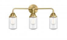 Innovations Lighting 288-3W-SG-G314-LED - Dover - 3 Light - 23 inch - Satin Gold - Bath Vanity Light