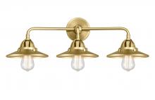 Innovations Lighting 288-3W-SG-M4-SG-LED - Railroad - 3 Light - 26 inch - Satin Gold - Bath Vanity Light