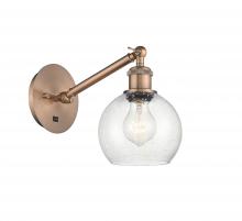 Innovations Lighting 317-1W-AC-G124-6-LED - Athens - 1 Light - 6 inch - Antique Copper - Adjustable Sconce