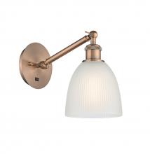 Innovations Lighting 317-1W-AC-G381-LED - Castile - 1 Light - 6 inch - Antique Copper - Adjustable Sconce