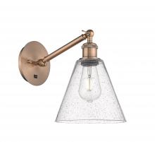 Innovations Lighting 317-1W-AC-GBC-84-LED - Berkshire - 1 Light - 8 inch - Antique Copper - Sconce
