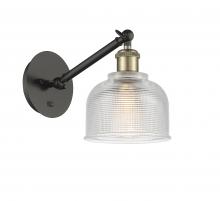 Innovations Lighting 317-1W-BAB-G412-LED - Dayton - 1 Light - 6 inch - Black Antique Brass - Adjustable Sconce