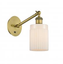 Innovations Lighting 317-1W-BB-G341-LED - Hadley - 1 Light - 5 inch - Brushed Brass - Adjustable Sconce