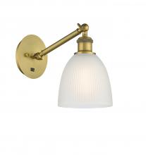 Innovations Lighting 317-1W-BB-G381-LED - Castile - 1 Light - 6 inch - Brushed Brass - Adjustable Sconce