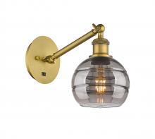 Innovations Lighting 317-1W-BB-G556-6SM - Rochester - 1 Light - 6 inch - Brushed Brass - Adjustable Sconce