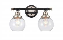 Innovations Lighting 340-2W-BPN-G3402-6-LED - Saybrook - 2 Light - 16 inch - Black Polished Nickel - Bath Vanity Light