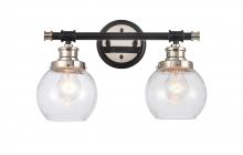 Innovations Lighting 340-2W-BPN-G3404-6-LED - Saybrook - 2 Light - 16 inch - Black Polished Nickel - Bath Vanity Light