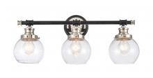 Innovations Lighting 340-3W-BPN-G3404-6-LED - Saybrook - 3 Light - 24 inch - Black Polished Nickel - Bath Vanity Light