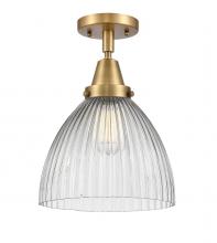 Innovations Lighting 447-1C-BB-G222-LED - Seneca Falls - 1 Light - 10 inch - Brushed Brass - Flush Mount