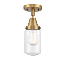 Innovations Lighting 447-1C-BB-G312-LED - Dover - 1 Light - 5 inch - Brushed Brass - Flush Mount