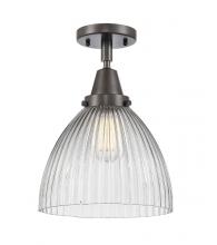 Innovations Lighting 447-1C-OB-G222-LED - Seneca Falls - 1 Light - 10 inch - Oil Rubbed Bronze - Flush Mount