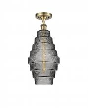 Innovations Lighting 516-1C-AB-G673-8 - Cascade - 1 Light - 8 inch - Antique Brass - Semi-Flush Mount