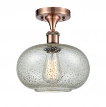 Innovations Lighting 516-1C-AC-G249-LED - Gorham - 1 Light - 10 inch - Antique Copper - Semi-Flush Mount