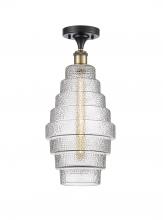 Innovations Lighting 516-1C-BAB-G672-8 - Cascade - 1 Light - 8 inch - Black Antique Brass - Semi-Flush Mount