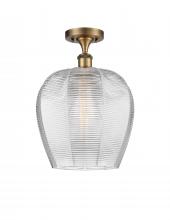 Innovations Lighting 516-1C-BB-G462-12-LED - Norfolk - 1 Light - 12 inch - Brushed Brass - Semi-Flush Mount