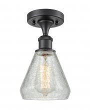 Innovations Lighting 516-1C-BK-G275-LED - Conesus - 1 Light - 6 inch - Matte Black - Semi-Flush Mount