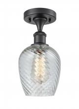 Innovations Lighting 516-1C-BK-G292-LED - Salina - 1 Light - 6 inch - Matte Black - Semi-Flush Mount