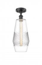 Innovations Lighting 516-1C-BK-G682-7-LED - Windham - 1 Light - 7 inch - Matte Black - Semi-Flush Mount