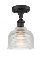 Innovations Lighting 516-1C-OB-G412-LED - Dayton - 1 Light - 6 inch - Oil Rubbed Bronze - Semi-Flush Mount