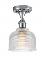 Innovations Lighting 516-1C-PC-G412-LED - Dayton - 1 Light - 6 inch - Polished Chrome - Semi-Flush Mount