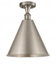 Innovations Lighting 516-1C-SN-MBC-16-SN-LED - Berkshire - 1 Light - 16 inch - Brushed Satin Nickel - Semi-Flush Mount