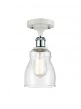 Innovations Lighting 516-1C-WPC-G394-LED - Ellery - 1 Light - 5 inch - White Polished Chrome - Semi-Flush Mount