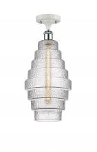 Innovations Lighting 516-1C-WPC-G672-8 - Cascade - 1 Light - 8 inch - White Polished Chrome - Semi-Flush Mount
