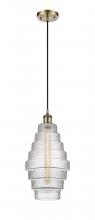 Innovations Lighting 516-1P-AB-G672-8 - Cascade - 1 Light - 8 inch - Antique Brass - Cord hung - Mini Pendant