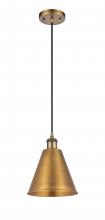 Innovations Lighting 516-1P-BB-MBC-8-BB - Berkshire - 1 Light - 8 inch - Brushed Brass - Cord hung - Mini Pendant