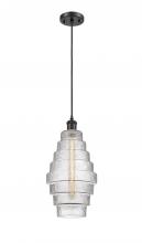 Innovations Lighting 516-1P-BK-G672-8 - Cascade - 1 Light - 8 inch - Matte Black - Cord hung - Mini Pendant