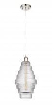 Innovations Lighting 516-1P-PN-G672-8 - Cascade - 1 Light - 8 inch - Polished Nickel - Cord hung - Mini Pendant