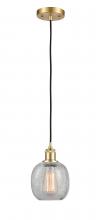 Innovations Lighting 516-1P-SG-G105-LED - Belfast - 1 Light - 6 inch - Satin Gold - Cord hung - Mini Pendant