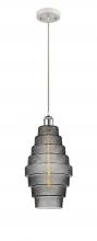 Innovations Lighting 516-1P-WPC-G673-8 - Cascade - 1 Light - 8 inch - White Polished Chrome - Cord hung - Mini Pendant