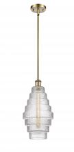 Innovations Lighting 516-1S-AB-G672-8 - Cascade - 1 Light - 8 inch - Antique Brass - Mini Pendant