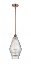 Innovations Lighting 516-1S-AC-G672-8 - Cascade - 1 Light - 8 inch - Antique Copper - Mini Pendant